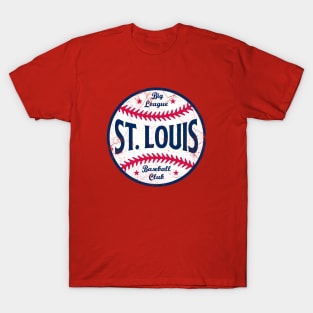 St. Louis Retro Big League Baseball - Red T-Shirt